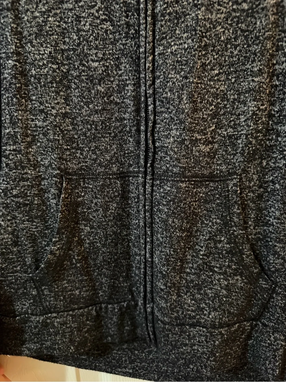 Justice Girl’s Black Heather Zip-Up Hoodie with 'Love Justice 2004'